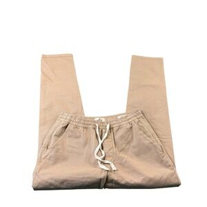 Marine Layer Brown Drawstring Cotton Slim Fit Men's Pant Size Small S